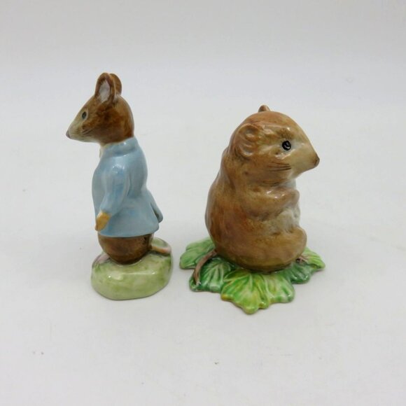 Beatrix Potter Johnny Town-Mouse & Timmy Willie Beswick England Vintage Figurine - Picture 5 of 10